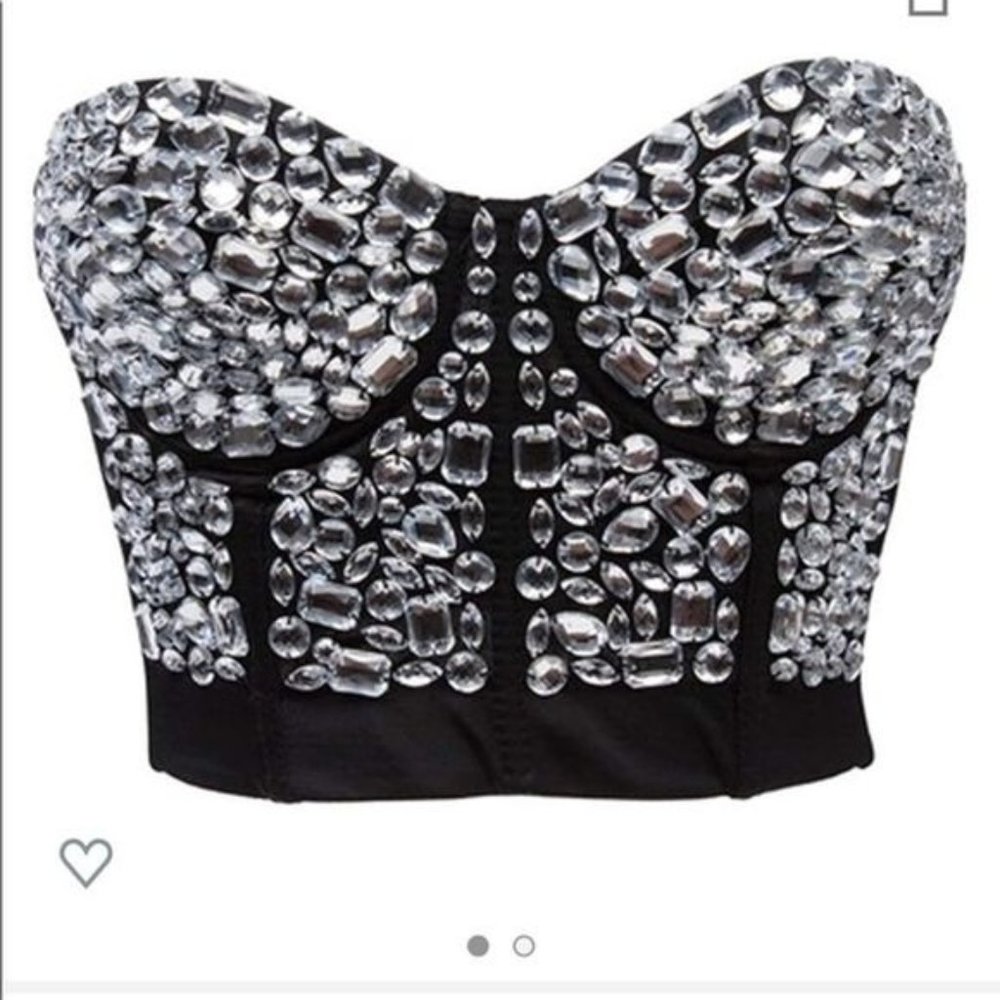 Cleo Rhinestone Bustier